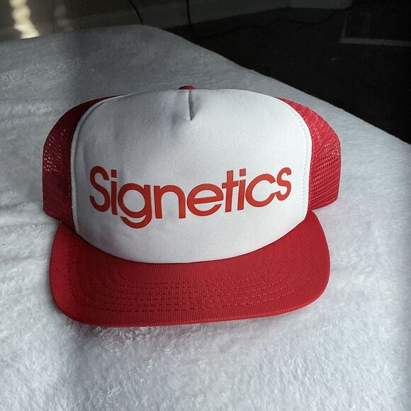 Vintage Signetics PHILIPS Electronics Adjustable SNAPBACK HAT TRUCKER CAP Rare - Picture 3 of 11